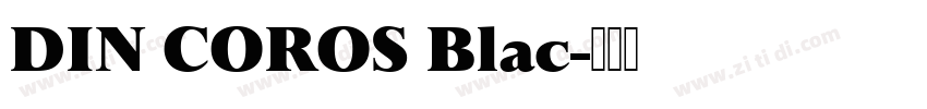 DIN COROS Blac字体转换